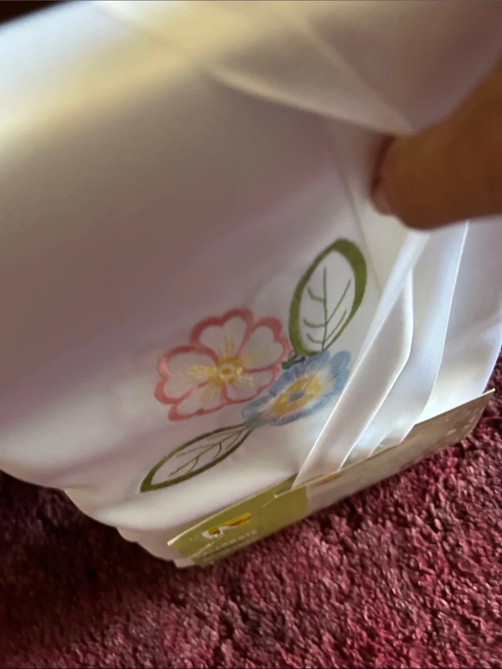 Celebrate Spring Together White Tablecloth by